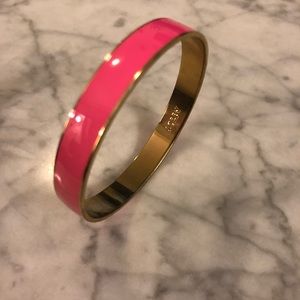 Bright pink enamel J. Crew bracelet